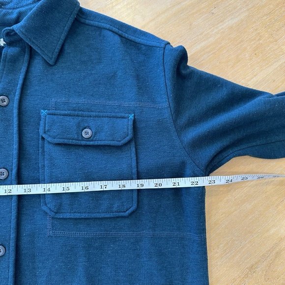 Stio Men's Casual Button Down Shirt - Teal - Picture 10 of 11